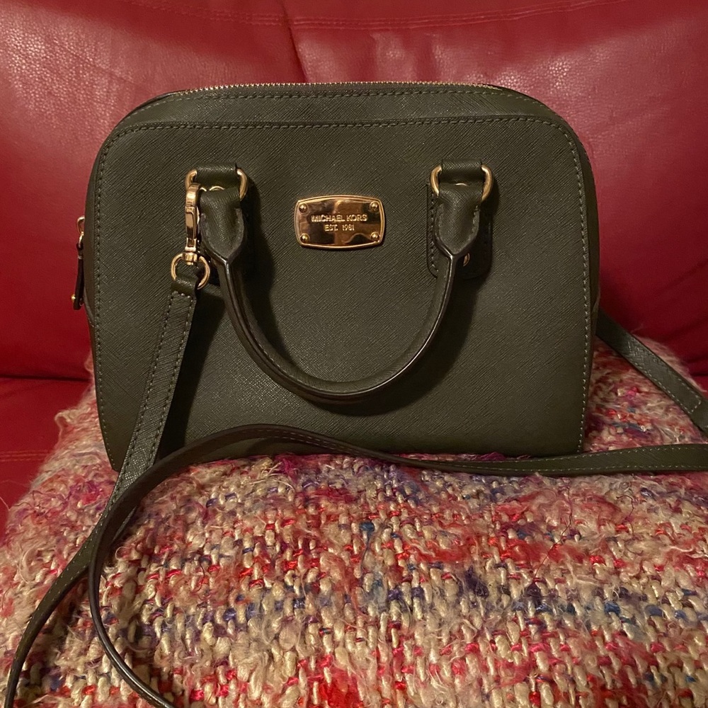 Green Michael Kors Handbag